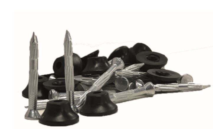 Spiker m/brikke for mur 30mm (for grunm.papp)